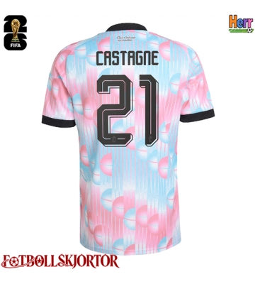 Belgien Timothy Castagne #21 Bortatröja VM 2026 Kortärmad